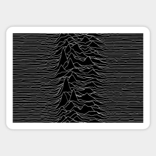 Unknown Pleasures (better for mask) Sticker